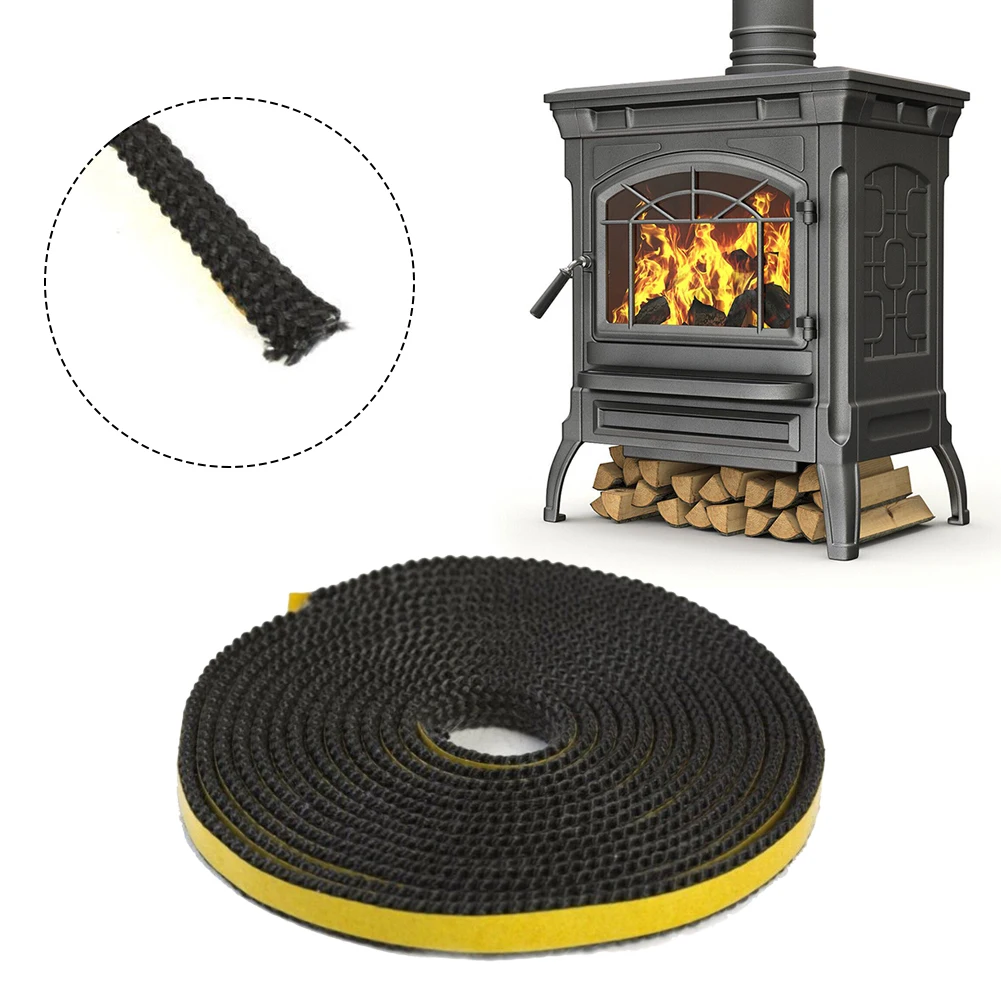 4MFireplaceFlatStovesRopeFiberglassFireplaceDoorSealingCord
