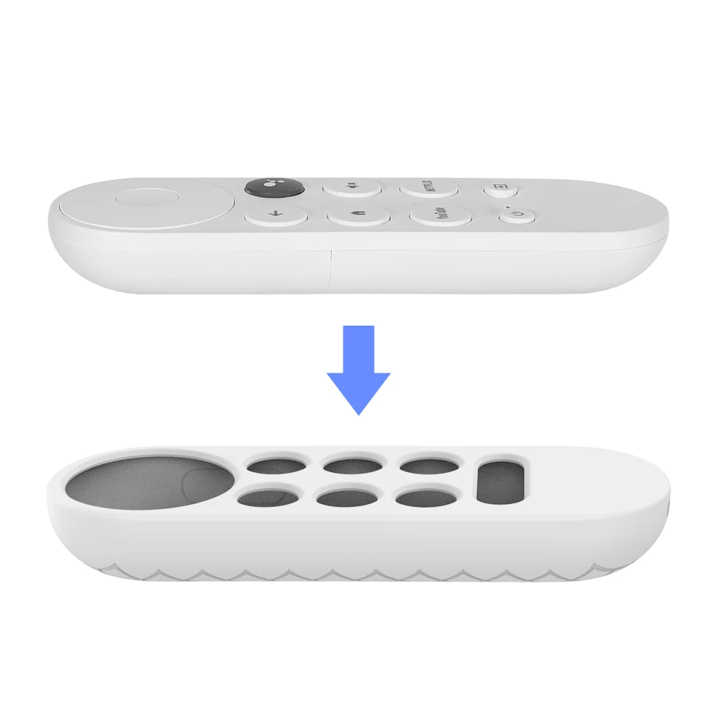 Remote control Case for 2020 Google Chromecast Smart TV Silicone Protective Cover Anti-drop Non-slip Soft TV Remote Case 4