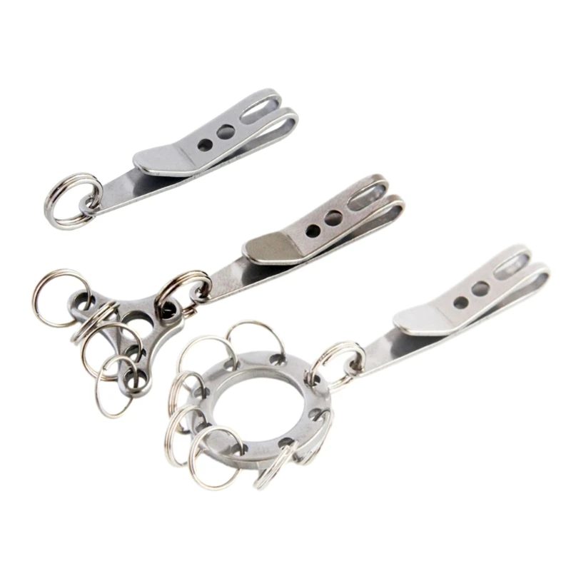 

Suspension Pocket Clip Stainless Steel Pocket Clip Key Holder Outdoor Belt Clip