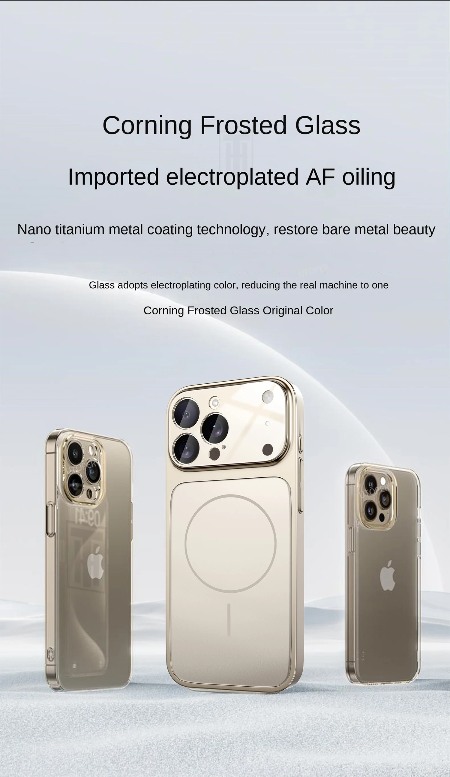 Luxury iPhone Case - Large Frame Glass Lens Protection for iPhone 14151617 Pro Max Magsafe Magnetic PC Hard Cover
