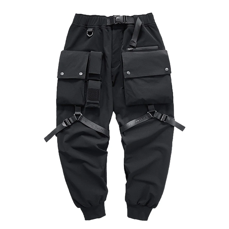 

Techwear Cargo Pants Joggers for Men Big Pocket Fashion Streetwear Hip Hop Black Military Trousers Original Brand Harajuku Pants