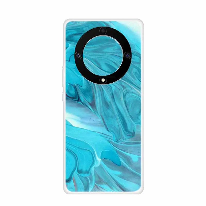 Marble Clear Soft TPU Silicone Back Cover - Transparent Coque