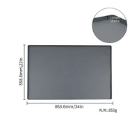 ซิลิโคนสแควร์ภายใต้อ่างล้างจานทําความสะอาดง่ายทนความร้อนหยดถาดกันลื่นกันน้ําท่อระบายน้ํา Pad ห้องครัว 6