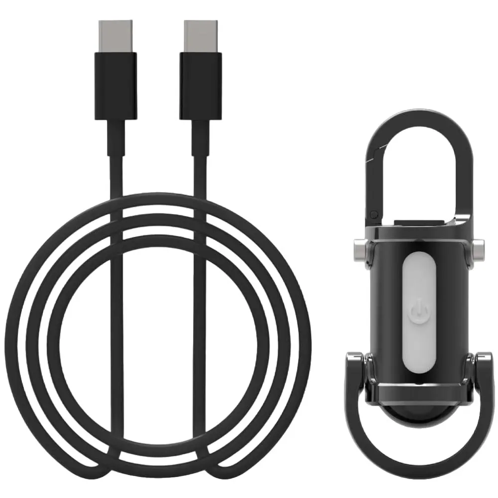 1200LM Super Bright Mini Keyring Torch LED Rechargeable Key Ring Torch for Outdoor Camping