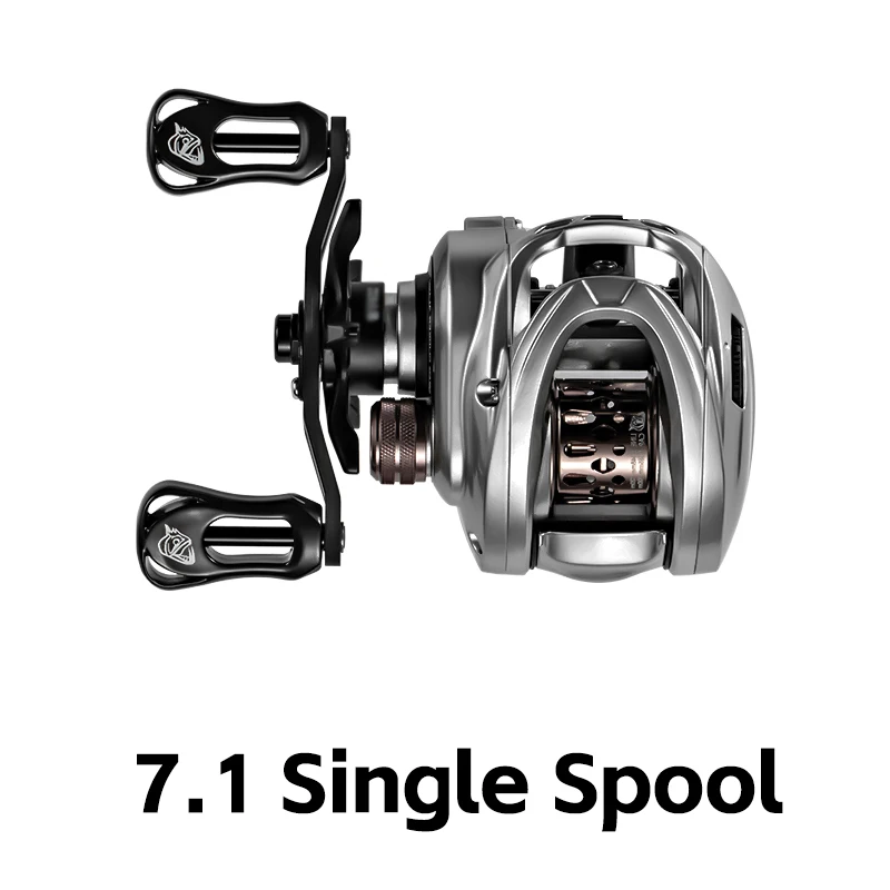 Doviello-超軽量フィッシングリールacura HICC-50,136g,7.1/8.1ギア比