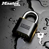 Master Lock 4-Digit Number Combination Password Lock Waterproof Suitable for Indoor Outdoor Fence Door Sturdy Padlock Code Locks 1