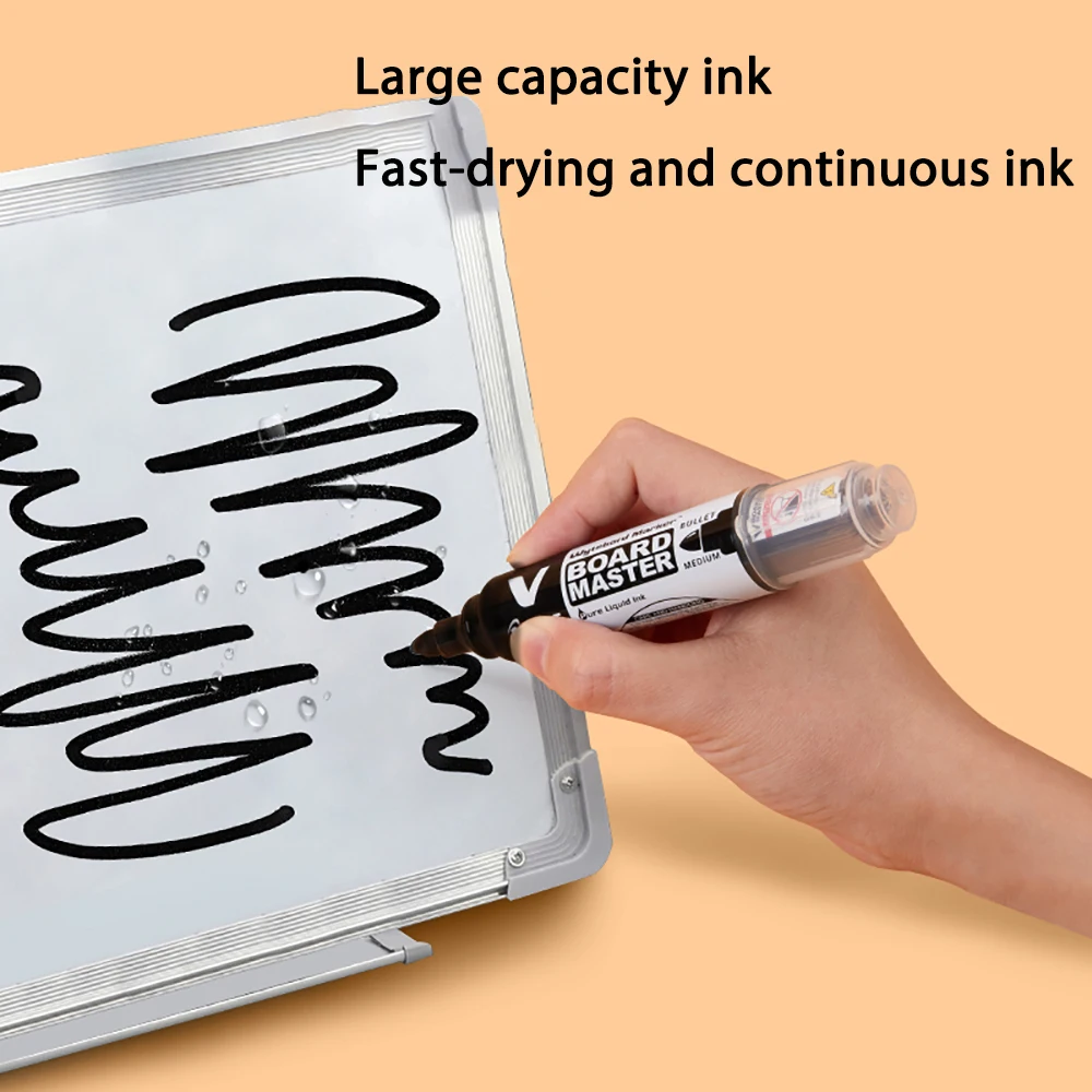 6Pcs Japanese Stationery Pilot Whiteboard Pen Eco-Friendly Non-toxic 2.3mm Erasable Marker Refillable Ink Office School Supplies