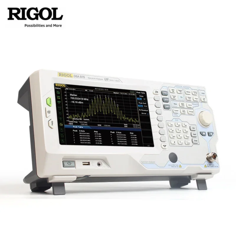 RIGOL 스펙트럼 분석기 DSA815-TG 1.5GHz 전도 및 방사형 EMI 사전 규격 테스트 스펙트럼 분석기
