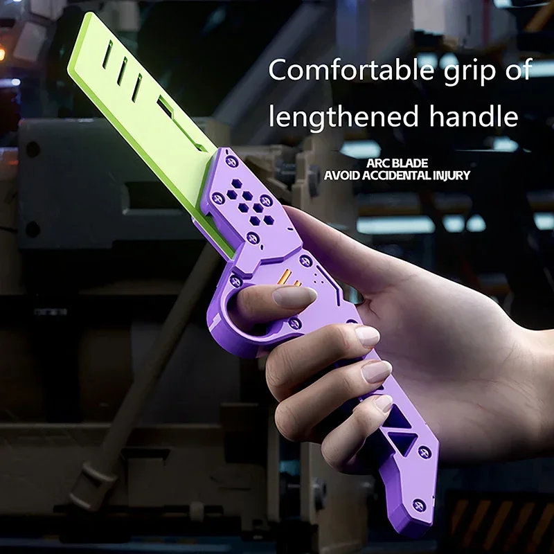 Fidget Toys, Anti Stress Toys, Mini Model Guns Student Prize Pendant Decompression Toy Gift Boys High-Quality 3D Printing Gravity Jump Small Radish Knife Mini Model