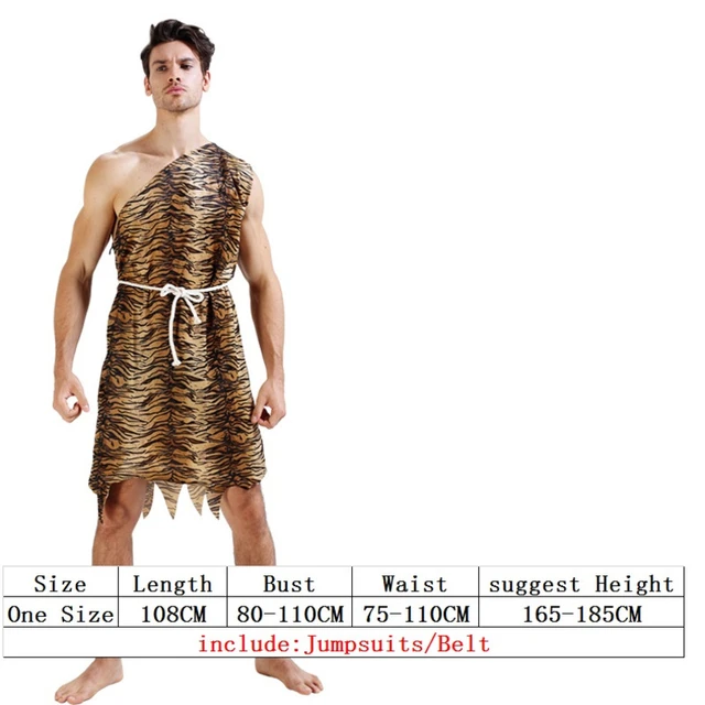 Leopard savage caveman croods flintstones primitivo sexy abbigliamento  indiano costume di carnevale costumi di halloween per gli uomini adulti di  fantasia - AliExpress