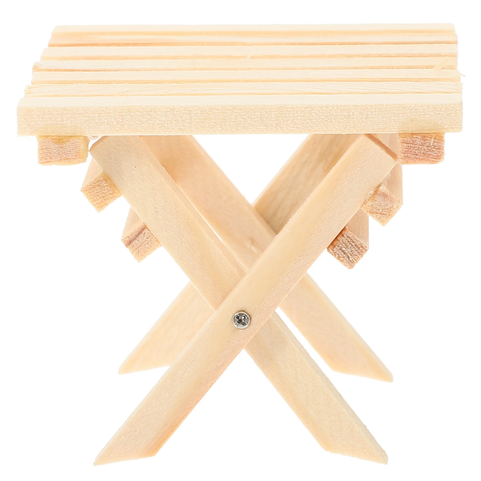 House Miniature Folding Coffee Table Delicate Furniture Model Dining Ornaments Adornment Wooden