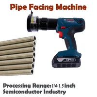 GhionChion Tube Facing Machine 1/4-1.5" stainless steel round pipe squaring tool wildly used in semiconductor industry 2