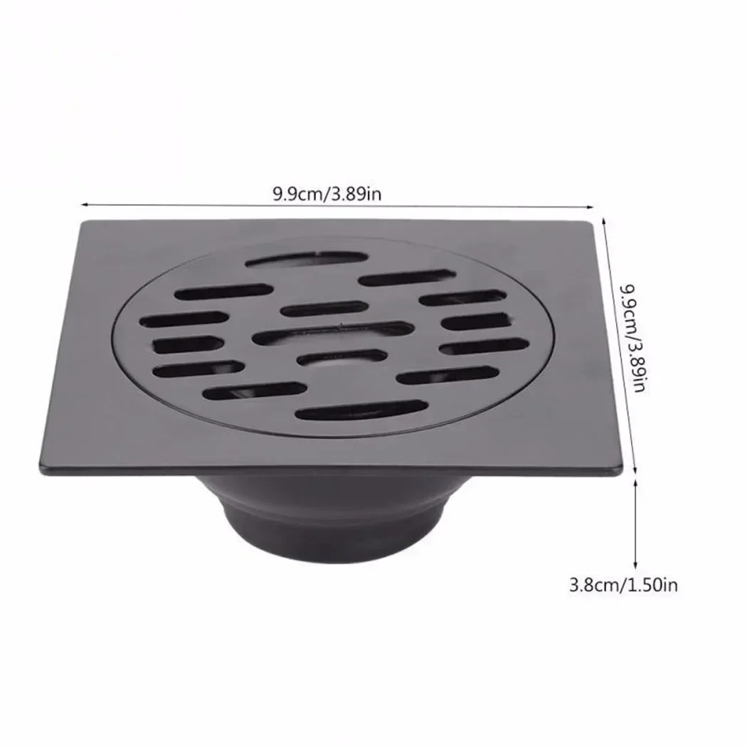 Shower Floor Drain Stainless Steel Square Floor Drain Strainer Home Anti-odor Drainer Bathroom Hair Catcher Hardware Accessories floor drain filter floor drain floor drain strainer