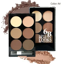 6-Color Highlight & Contour Makeup Palette with Brush (F583-A)