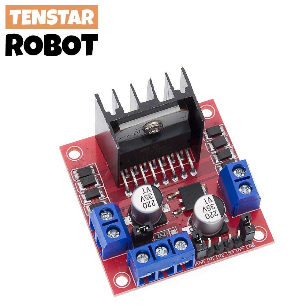 DC motor driver L298N driver board module Stepper motor smart car robot breadboard peltier High Power for arduino