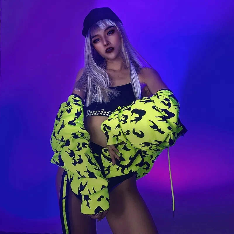 

Hip Hop Jazz Dance Performance Stage Costume Female Nightclub Gogo Dancing Wear DJ Dancer Clubwear Party Rave Outfit