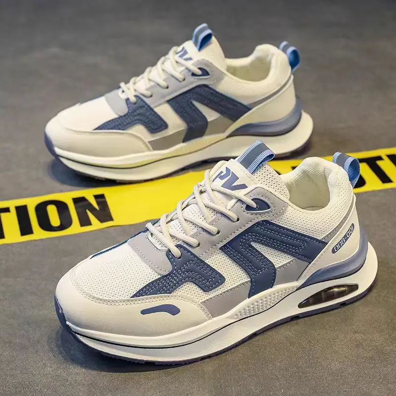Men Sneakers Outdoor Casual Lace-up Shoes Men 2024 Fashion Breathable Non-Slip Platform Running Sport Comfortable Dad Shoes Male 3