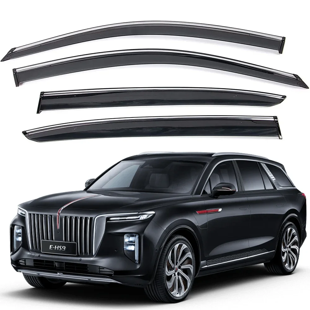 

for Hongqi E-HS9 EHS9 2021 2022 2023 Side Window Visors Deflector Rain Guards Vent Shield Shade Smoke Rainproof Car Accessories