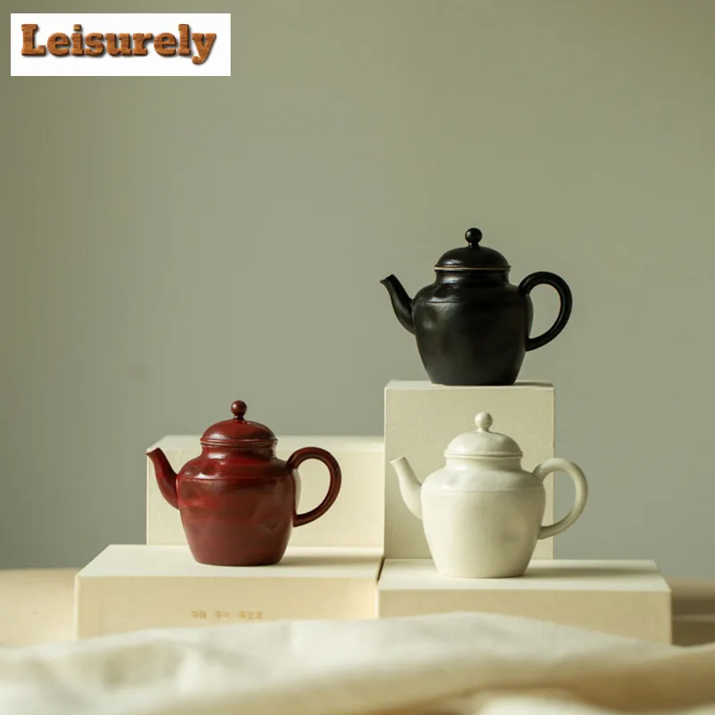 150ml Japanese Fenyin Yin Hawthorn Red Teapot Ancient Small White Pot Household Tea Brewing Kettle Cafes Accessories Decoration