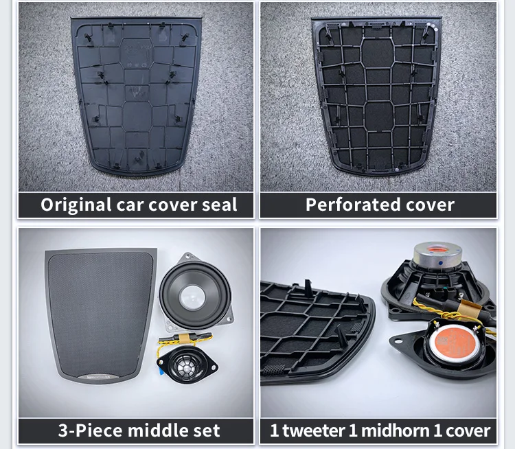 Stereo Speaker Tweeter Audio Speakers Kit Midrange Speakers Car Front Door Speakers Tweeter Horn Loudspeakers Speakers Cover For BMW 5 Series F10 F11