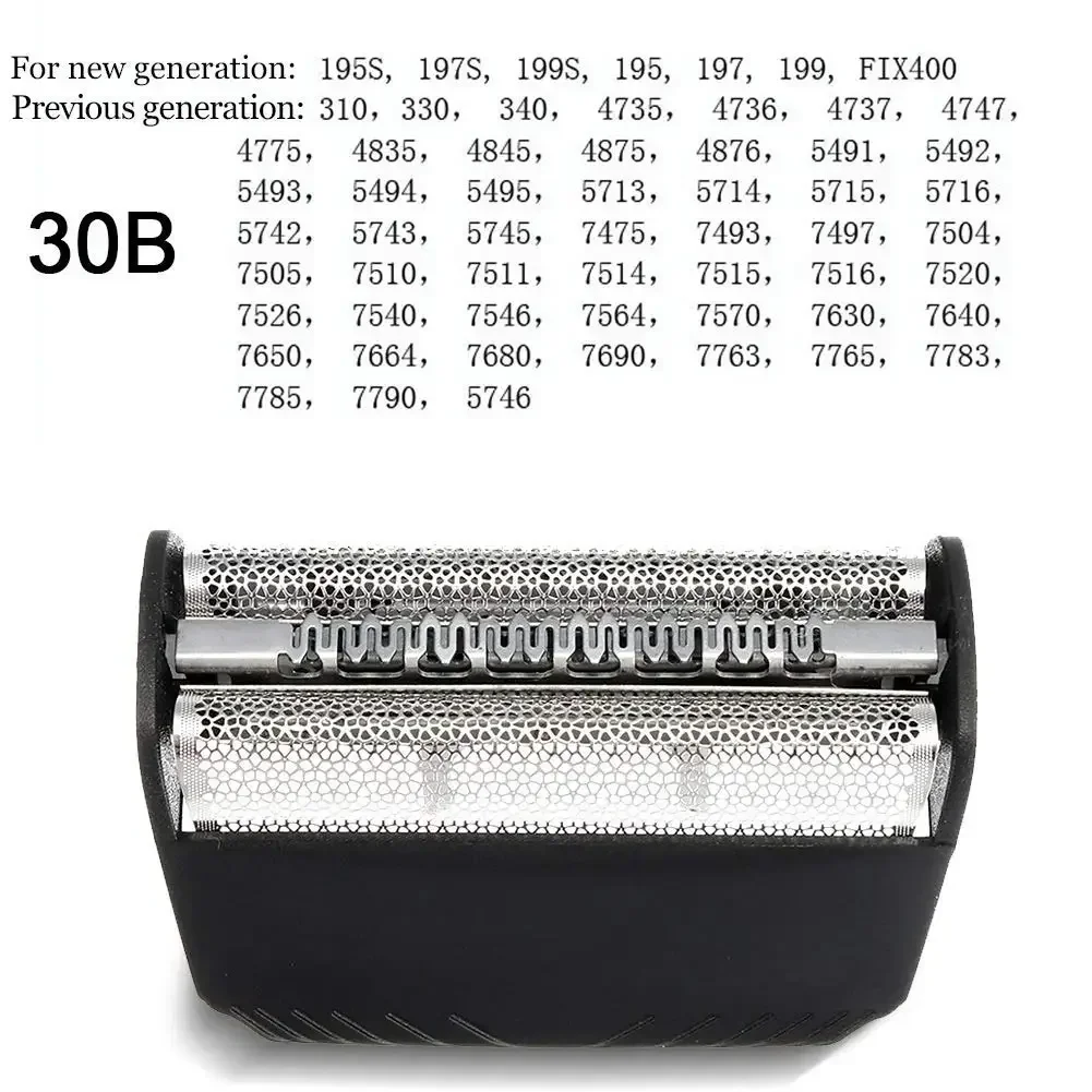 Replacement head Foil & Cutter 30B For Braun Series 7000,4000,5000 Electric Razor 4735,4736,4737,4747,4775,4835,7570,7680
