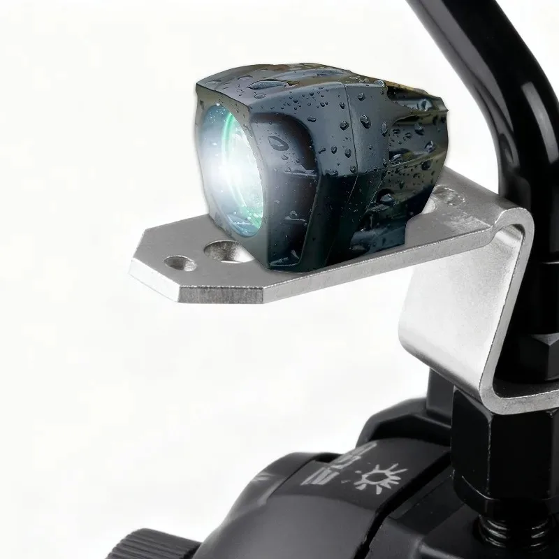 Rearview Mirror Bracket Motorcycle Mirror Base Modification Expansion Fixed Light Holder   Stainless Steel Frame Replacement