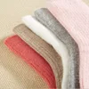 Wool Socks for Women Autumn Winter Medium Tube Socks Thickened With Wool Warm Rabbit Hair Socks Winter Black Cashmere Stockings 2
