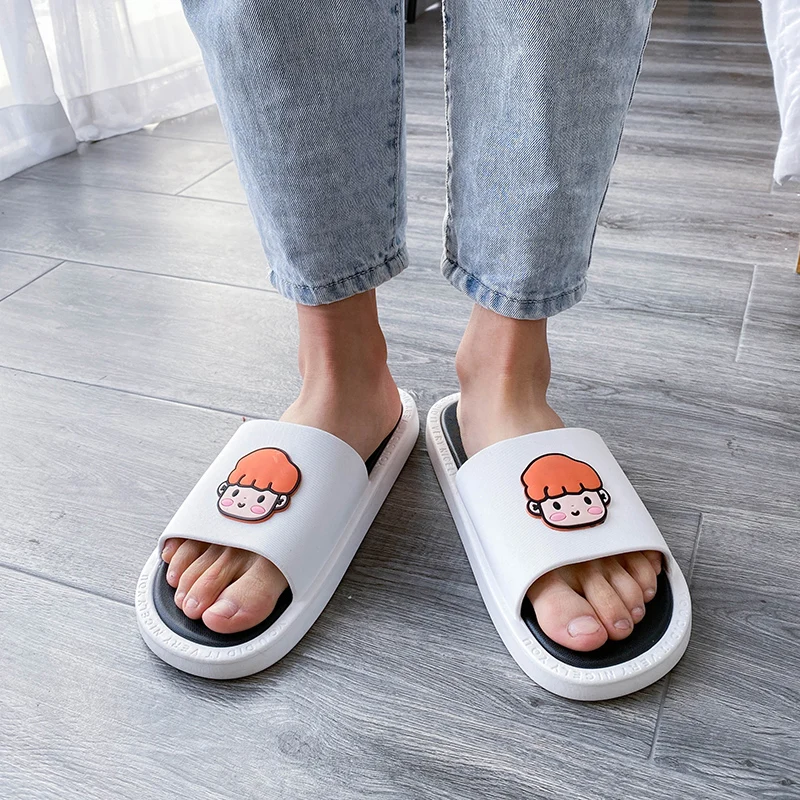 

2023 женская летняя уличная одежда для дома, Симпатичные домашние Нескользящие тапочки для ванной комнаты 3244