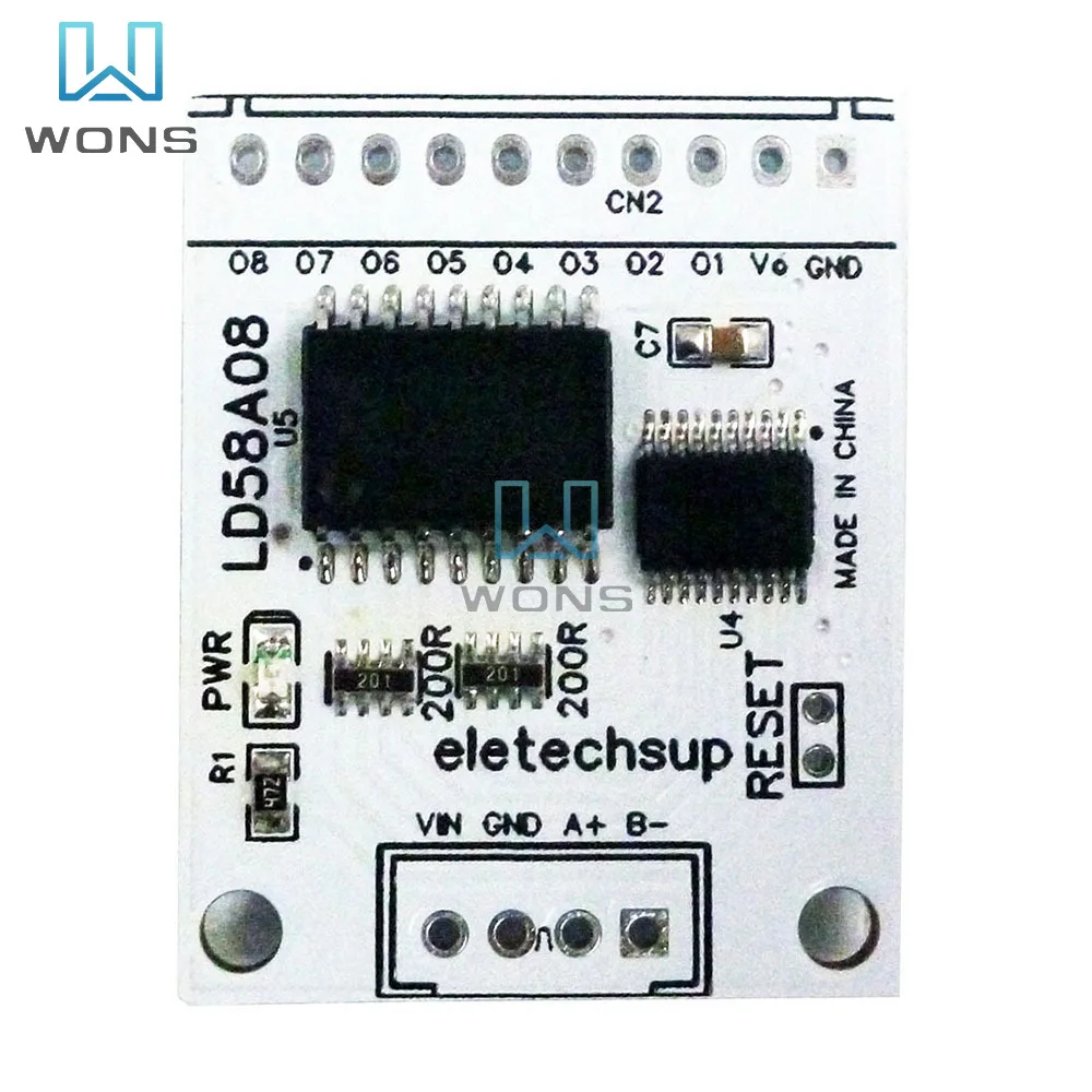 

8CH RS485 To PWM Output Darlington Transistor Driver Module Multifunctional DO Board for Multilayer Signal Lights Warning Alarm