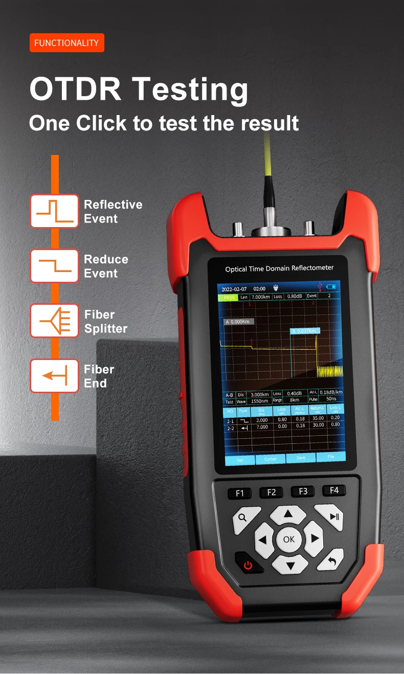 NOYAFA NF-981 OTDR Fiber Optic Fault Detector Optical Power Meter For OPM VFL OL