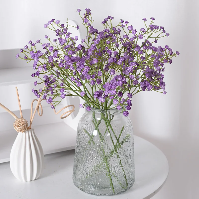 Artificial Gypsophila Flowers Wedding DIY Bouquet Decoration Arrangement Plastic Baby's Breath Fake Flowers Home Decor Artificial Plants Artificial Flower Bouquet