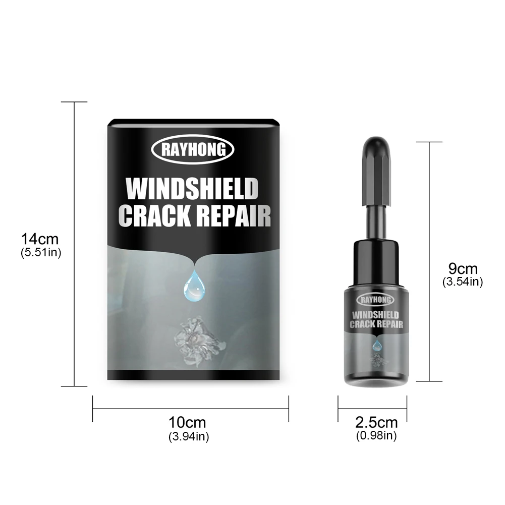 Windshield Crack Repair Fluid Windscreen Glass Scratch Crack Restore Curing Glue Car Glass Scratch Repair Agent Set 6