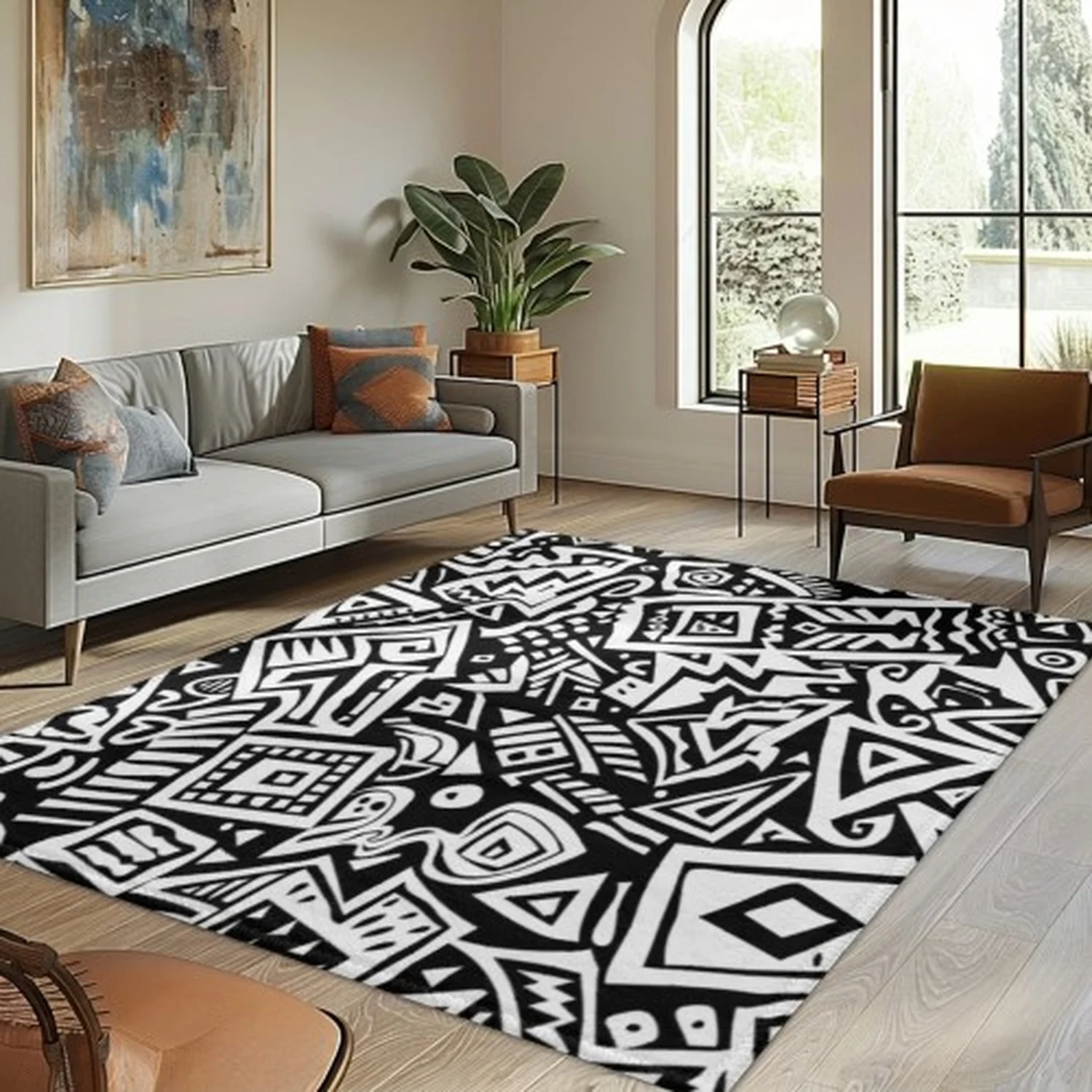 Abstract Wool Rug 2
