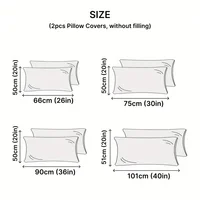 2pcs Zippered Waterproof Pillow Cover, Oil-resistant Knitted Pillow Protector for Bed Sleeping Pillowcase 3