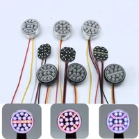 3 Color LED Light Spotlight Headlight Lamp for Tamiya 1/14 RC Truck Scania Volvo Benz MAN King Tractor Trailer LESU Parts 2