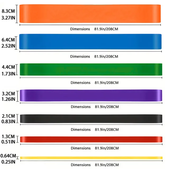 TPE Elastic Resistance Bands Strength Training Sports Fitness Latex Pull-Up Exercise Thick Circle Yoga Multi-Functional 4