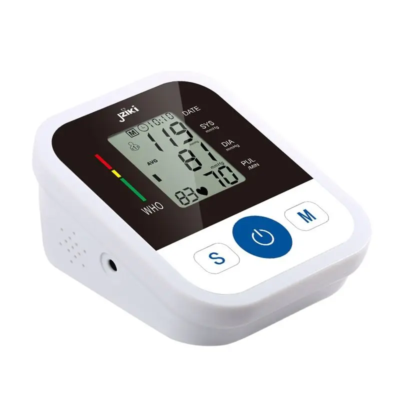 Three color display Upper Arm Blood Pressure Monitor Heart Beat Meter Machine  Large Cuff Portable Tonometer - AliExpress