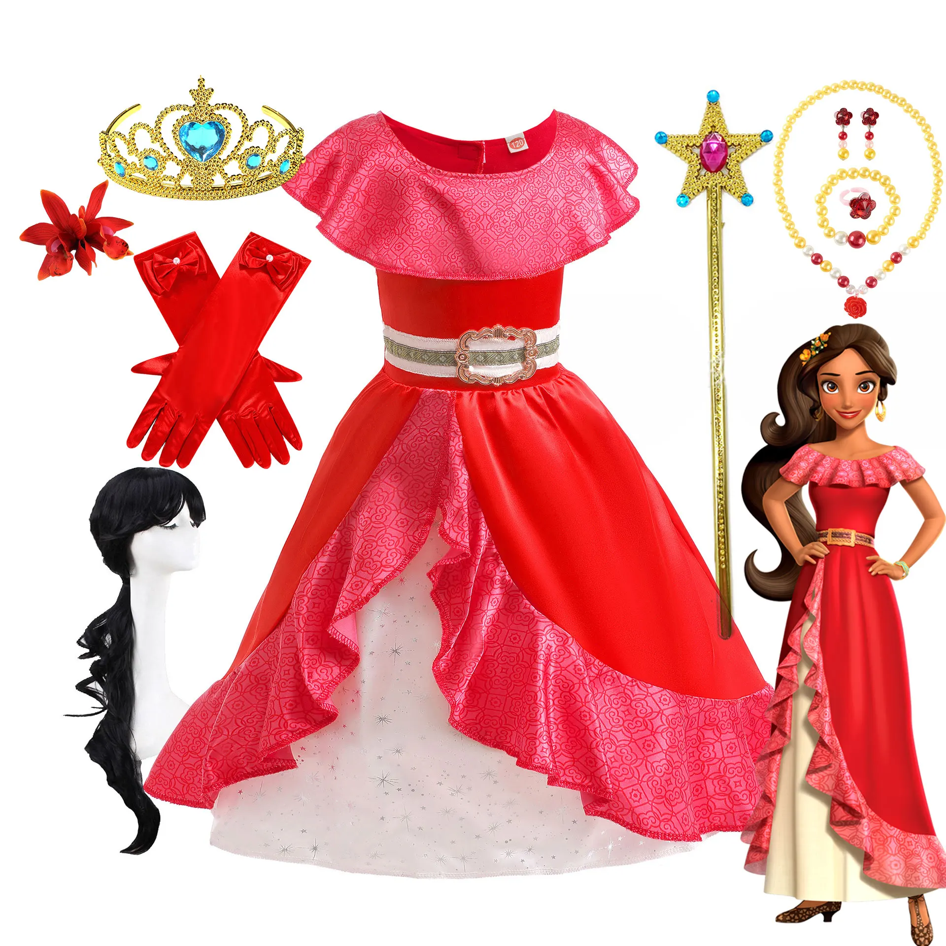 Cartoon Elena Of Avalor Outfits Disney Elena Of Avalor Animated Series  Princess Elena Party Wear
