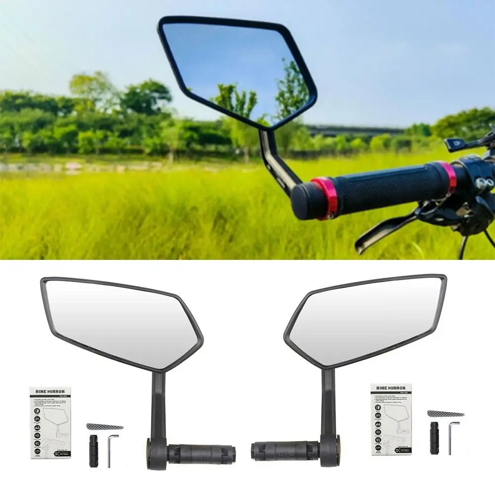 

Rotatable Bicycle Mirror Scratch Resistant ABS Bike Rear View Mirror Anti-shake Wide View E-Bike Mirrors Bike Accessories