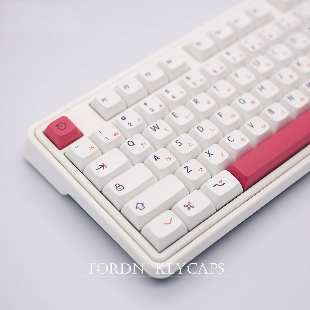 Fendai-keycaps Personalizados para Teclado Mecânico Xda Profile Pbt Keycaps Keycaps Bonitos Japoneses 118 Teclas