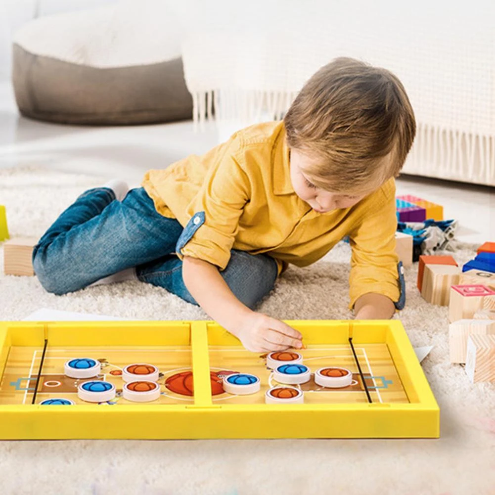 Permainan Hoki Lucu Sling Puck Katapel Papan Permainan Anak anak Mainan  Burrs Gratis|Lantai Game| - AliExpress