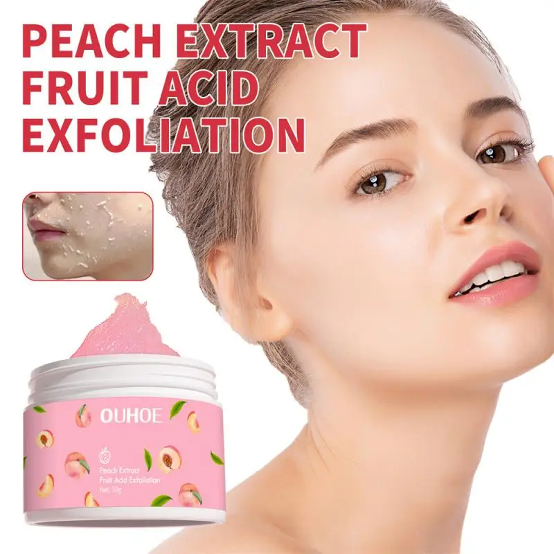 Facial Exfoliant Facial Scrub Deep Pore Exfoliating Face Cream Skin Care Whitens Skin Improve Roughness Mild Beauty Products 50g Face Cream