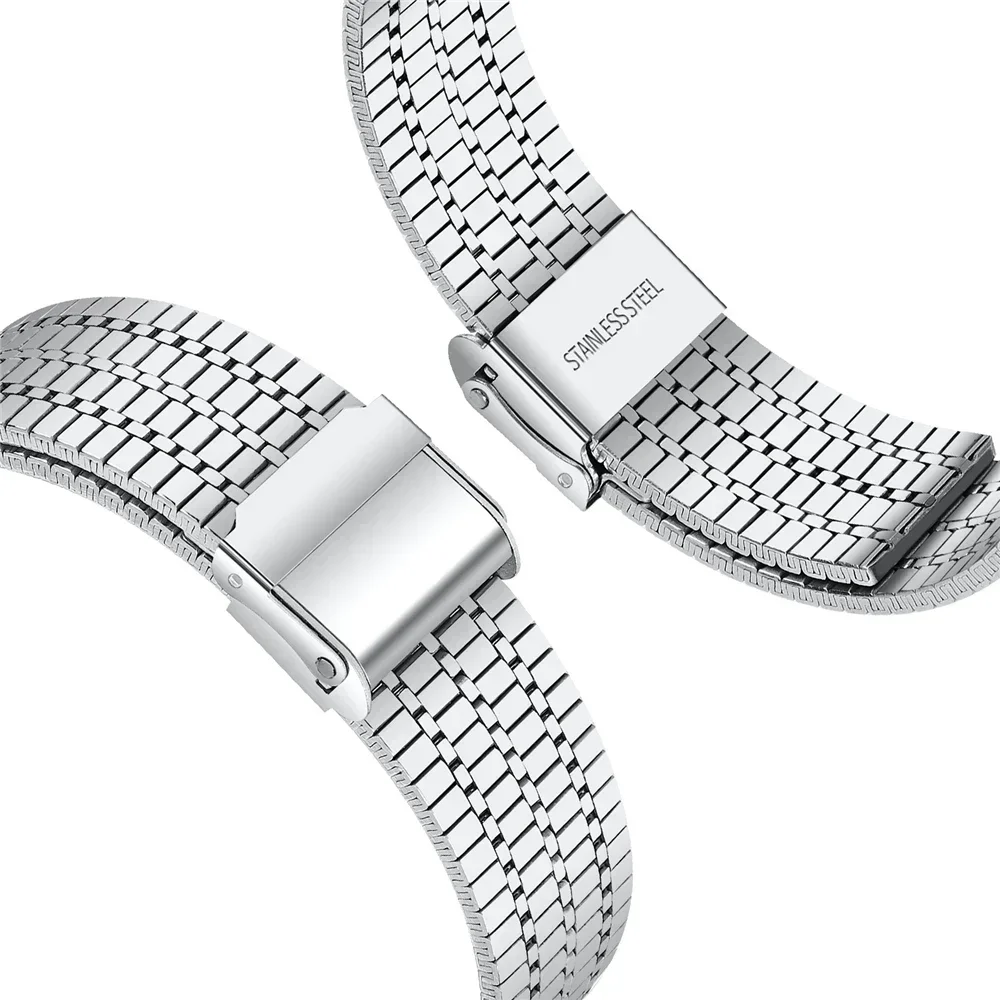 Premium Stainless Steel Strap with TPU Bumper Protector Case