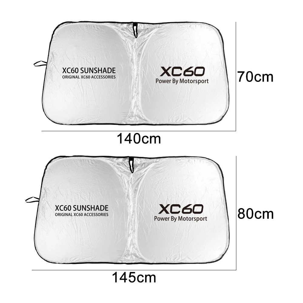 Car Interior Sunshades Cover Windshield Sun Visor Shade Protector Parasol Auto Front Window Sunscreen for Volvo XC60 Windshield Sunshade Car Sunshade Windshield Sun Shade