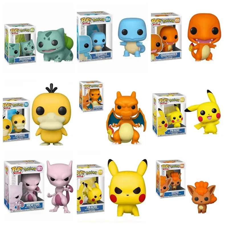 thumbnail image 1 of Figuras de juguete Funko POP de Pokémon Go: Pikachu, Bulbasaur, Charmander, SQUIRTLE, MEWTWO, CHARIZARD, 843, 1 of 5