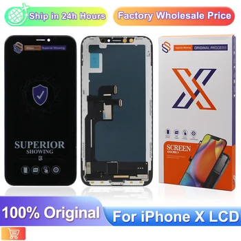 Incell Per Apple iPhone X Display LCD + Touch Digitizer Assembly per iPhone 10 per iPhone 10 A1865, A1901 Sostituzione dello schermo LCD