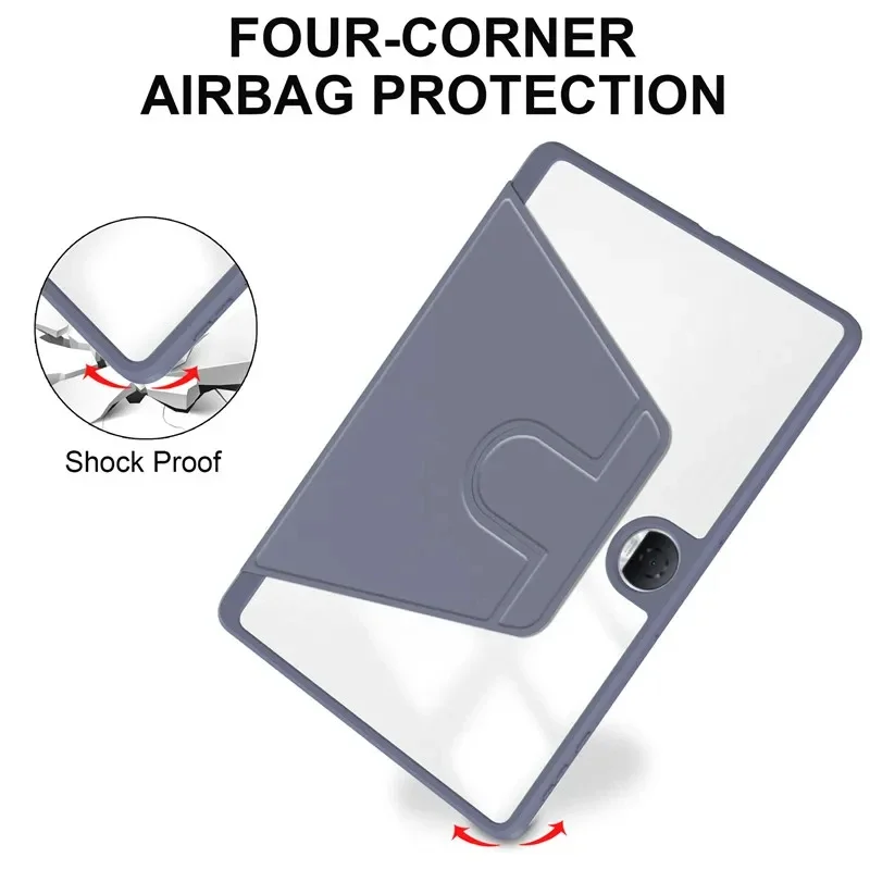 Versatile 360° Rotating Leather Tablet Case with Pen Slot & Shockproof Protection