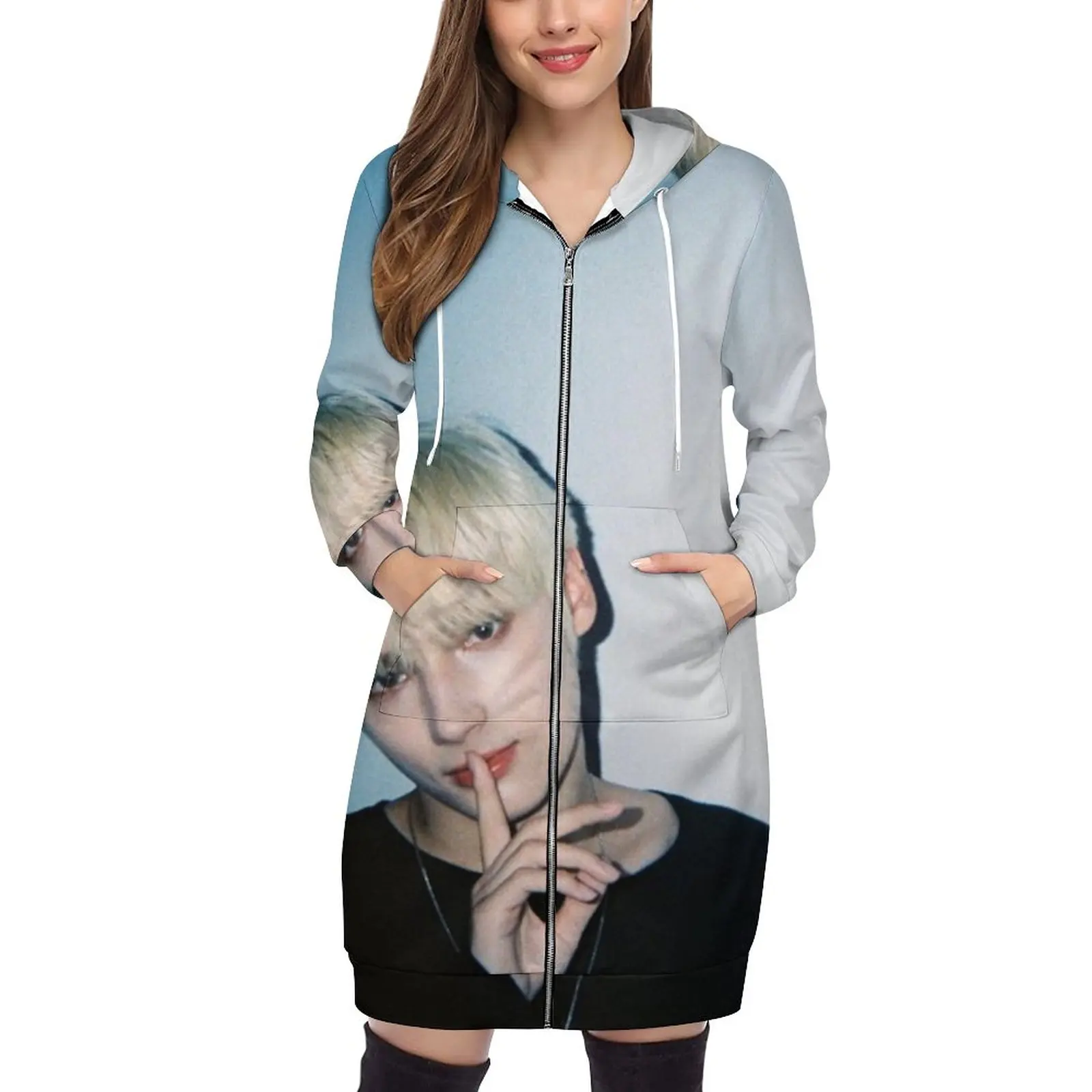 Txt Hueningkai Hooded Sweatshirt Men And Women Print