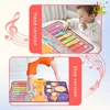 3IN1 Multifunctional Music Play Mat Piano Keyboard Dance Floor Drum Game Playmat Sensory Education Toys for Children Kids Gifts 5
