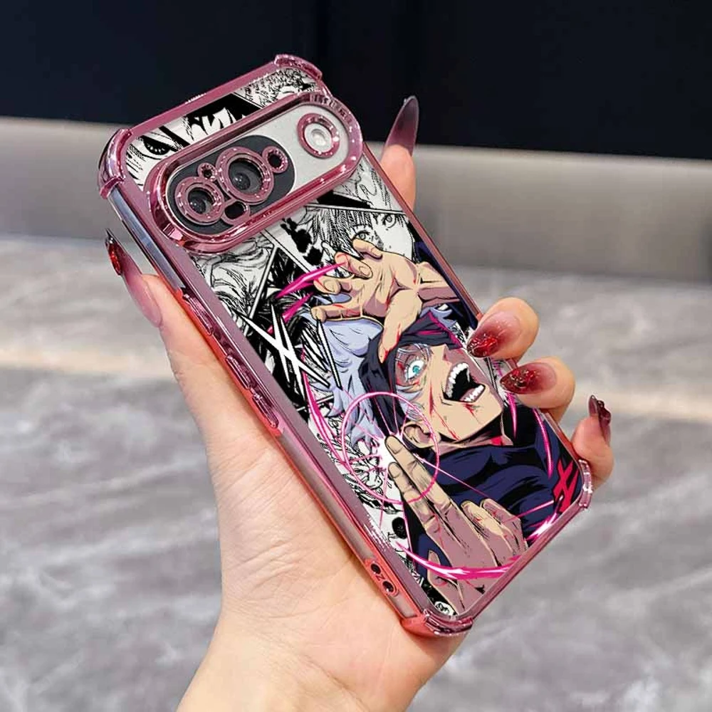 Jujutsu Kaisen Cute Plating Drop-Proof Transparent Soft Phone Case